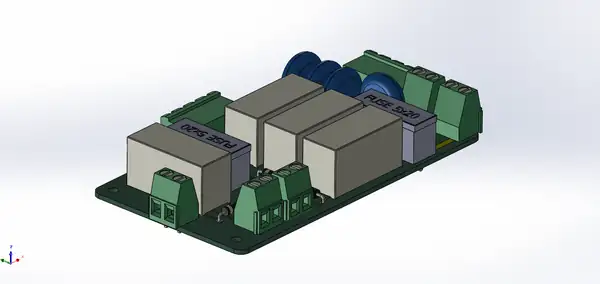 3D-модель релейной платы